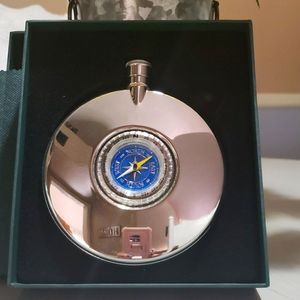 Mother of pearl compass flask